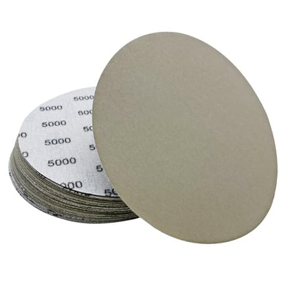 5000 Grit Wet Dry Sandpaper 25 PCS 6 Inch Hook and Loop Sanding Discs - style: Grit 5000
