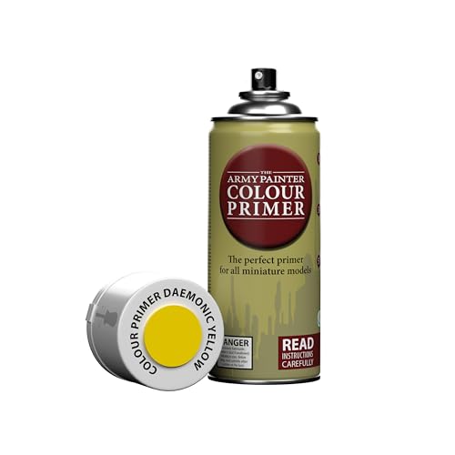 The Army Painter, Colour Primer Daemonic Yellow, 400 ml acrylic spray - color: Daemonic Yellow