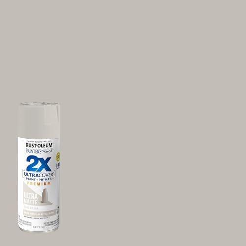 Rust-Oleum 372274- Painter's Touch 2X Ultra Cover Spray Paint, 12 oz, Sand Dollar (Pack of 2) - color: Matte Sand Dollar, size: 12 Ounce (Pack of 2)