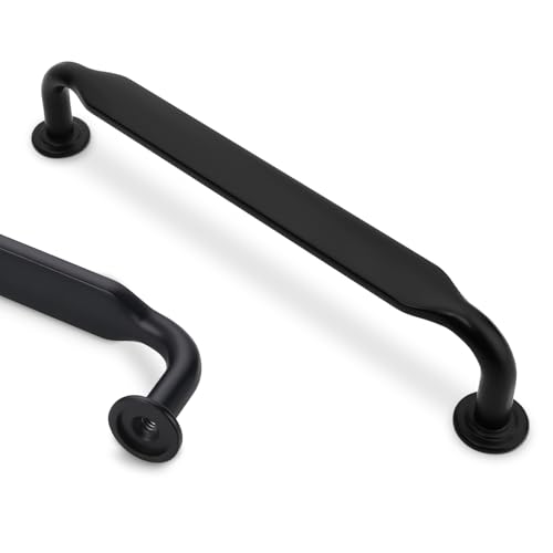 10 Pack 5 inch Matte Black Kitchen Cabinet Handles - color: Matte Black, size: 5'' Hole Center(128mm)