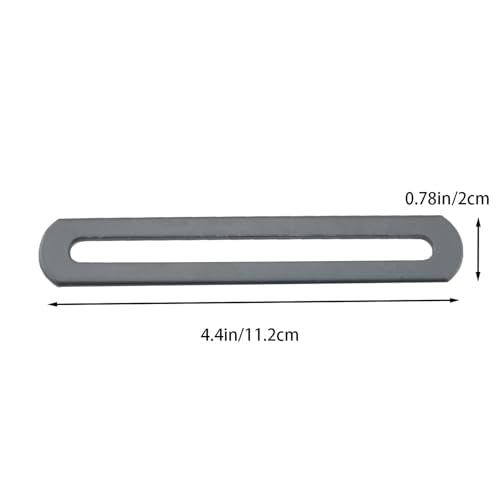 4PCS Black Cold Rolled Steel Adjustable Flat Repair Plate 4.5 Inch Metal Connector Hardware Fitting Suitable for Wood Furniture DIY Workbenches
