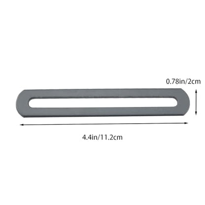 4PCS Black Cold Rolled Steel Adjustable Flat Repair Plate 4.5 Inch Metal Connector Hardware Fitting Suitable for Wood Furniture DIY Workbenches