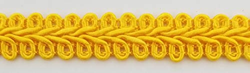 1/2" Chinese French Braid Gimp Trimming - 10 Continuous Yards - Many Colors! (Flag Gold) - color: Flag Gold