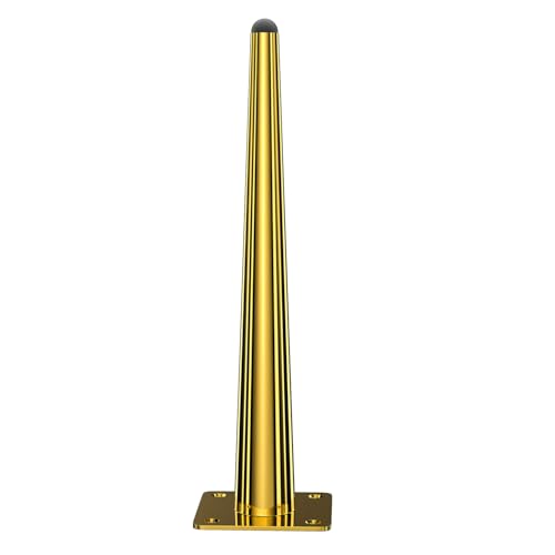 Osring 26 Inch Furniture Table Legs Straight, Gold Metal Coffee Table Feet - size: 26 Inch