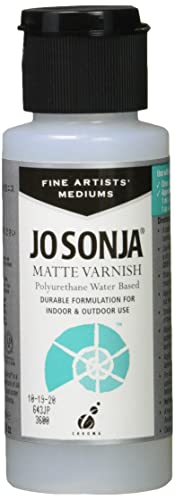 Jo Sonja's Mediums, Polyurethane Varnish, Matte Finish, 2 oz