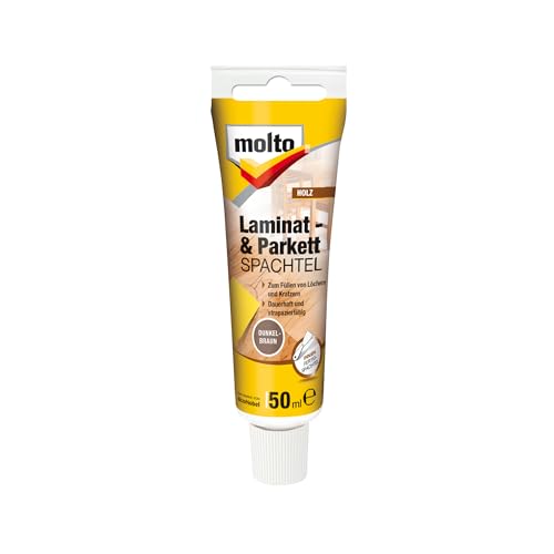 Molto 50ml Dark Brown Laminate & Parquet Putty - for Repairing Holes and Scratches in Laminate and parquet Floors - style: Dark brown