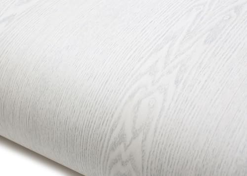 ROSEROSA Peel and Stick Faux Oak Wood Architectural Film Self-Adhesive Vinyl Film Wallpaper Door Wrap Counter Top Border Mirror Molding Trim SPG544 - size: 39.3" x 787"