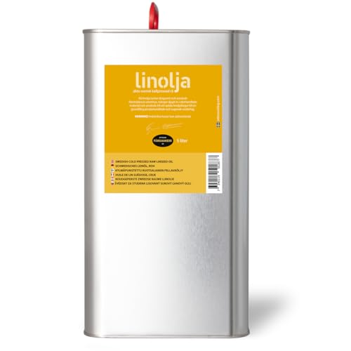 Ottosson Färgmakeri - Swedish Cold Pressed Raw Linseed Oil - 5 Liter