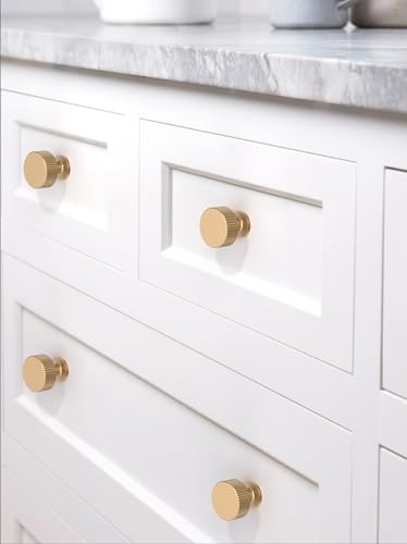 10 Pack Champagne Bronze Kitchen Cabinet Knobs Cabinet Pulls Drawer Knobs Cabinet Hardware Zinc Knobs for Dresser Drawers - color: Champagne Bronze, size: Single Hole Knob
