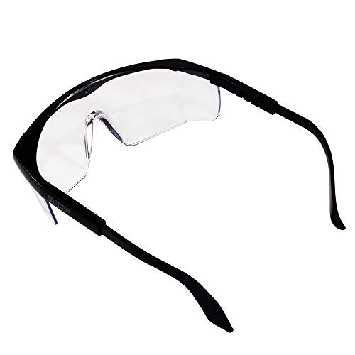 HQRP Protective Safety Glasses/Goggles (Pack of 4) for Wood Metal cutting, Chipping, Grinding, Sanding, Polishing, Soldering, Machining