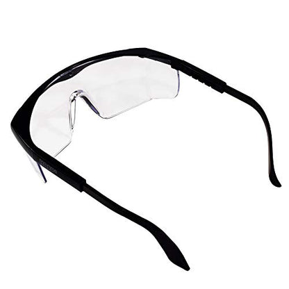 HQRP UV Protective Safety Glasses Goggles for Yard work, Gardening, Lawn mowing, Weed whacking, Hedge trimming, Woodwork etc. - color: Clear