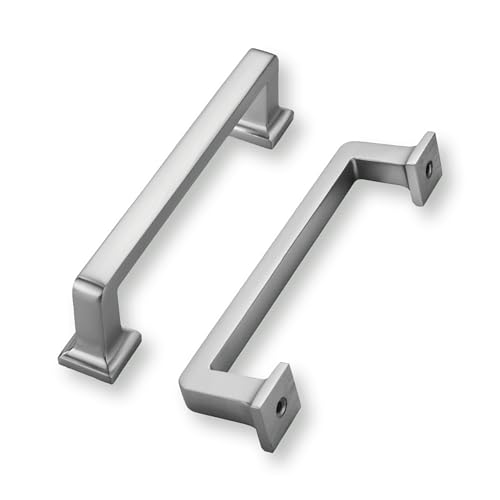 khtumeware 20 Pack Brushed Nickel Cabinet Pulls, 3-3/4 Inch(96mm) Hole Centers Solid Satin Nickel Cabinet Handles Kitchen Hardware Straight Bar for Cabinets and Drawer Pulls - color: Brushed Satin Nickel, size: 3-3/4"(96mm) Hole Center, style: 20-pack