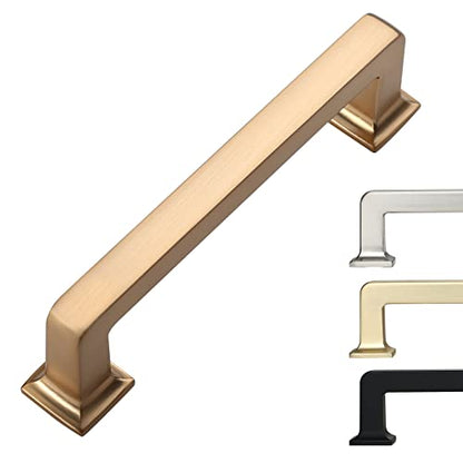 9BUILD 10 Pack 3.75 Inch Champagne Bronze Cabinet Handles,Kitchen Hardware - color: Champagne Bronze, size: 3.75"/96MM Hole Center