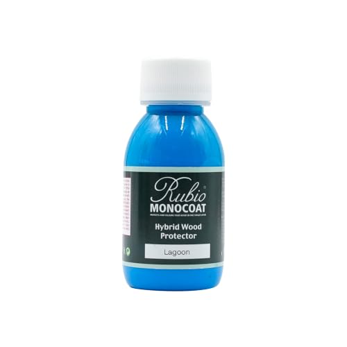 Rubio Monocoat Hybrid Wood Protector 30 ft² | Exterior Wood Oil Finish, Color & UV Protection for Outdoor Wooden Surfaces & Furniture | 100 mL, Lagoon - color: Lagoon, size: 100 ml
