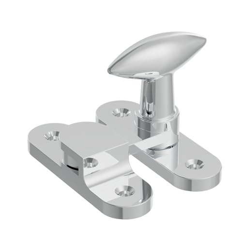 EROTAS Chrome Brass Cabinet Latch for Cupboard, Small Door, Window - color: Chrome