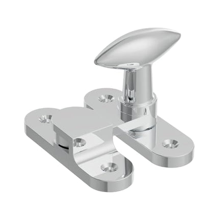 EROTAS Chrome Brass Cabinet Latch for Cupboard, Small Door, Window - color: Chrome