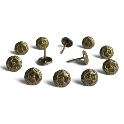 200PCS D11mm/0.43" Upholstery Tacks Decorative Thumbtacks(Brass Turtle) - color: Ld1117200p-c