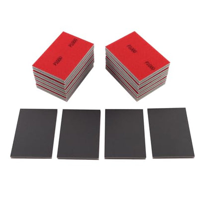 24pcs 1000Grits Sanding Sponge, Wet and Dry 4"x2.75" Sanding Block, Reusable Sand Paper for Metal Wood Drywall Walls Stone Automotive Paint Plastic DIY (1000 Grits) - size: 1000 Grits