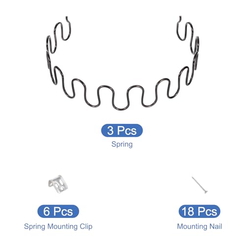 uxcell 3Sets Upholstery Spring Replacement Kits 21.65" Sagging Cushions