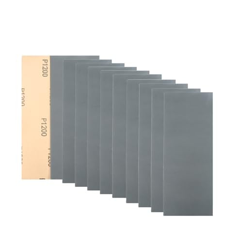 30Pcs 9 x 3.6 Inchs 1200 Grit Wet and Dry Handmade Universal Sanding Sheets, Suitable for Woodworking Furniture/Automobiles/Metal/Lacquer Polishing Sandpaper - style: 1200 Grit