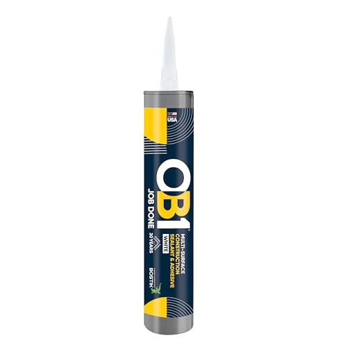 OB1 Universal Caulk Sealant & Adhesive White 10.1oz - 1 Cartridge - color: White, size: 10.1oz