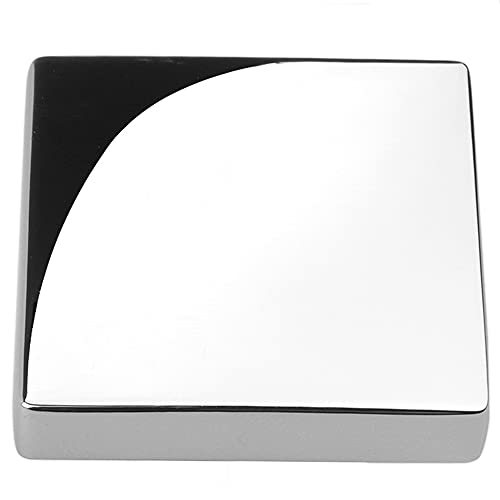 KOOFIZO 20 Pack Polished Chrome Cabinet Knobs, Square Single Hole Pulls K08 - color: Polished Chrome, size: Knob 1 - 20Pcs