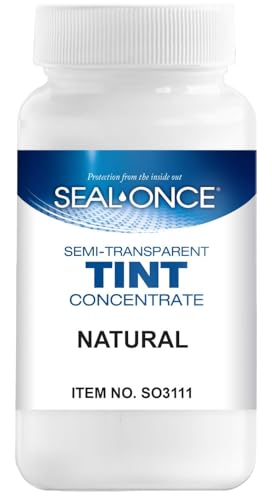 SEAL-ONCE Semi-Transparent Multi-Surface Wood Stain Tint, Natural - color: Natural