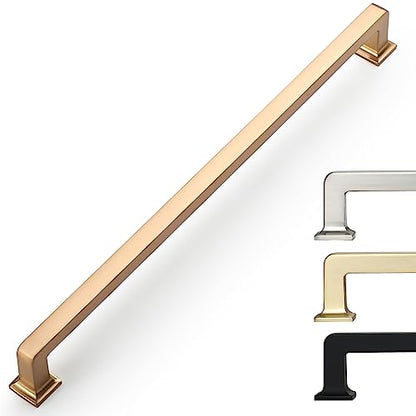 9BUILD 10 Pack 10 Inch Champagne Bronze Cabinet Handles,Kitchen Hardware - color: Champagne Bronze, size: 10"/256MM Hole Center