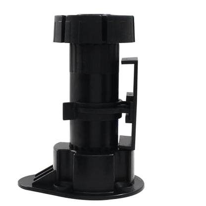 Jiozermi 12 Pack Black Plastic Cabinet Legs, Adjustable 95mm-125mm - size: 95mm-125mm(12pcs)