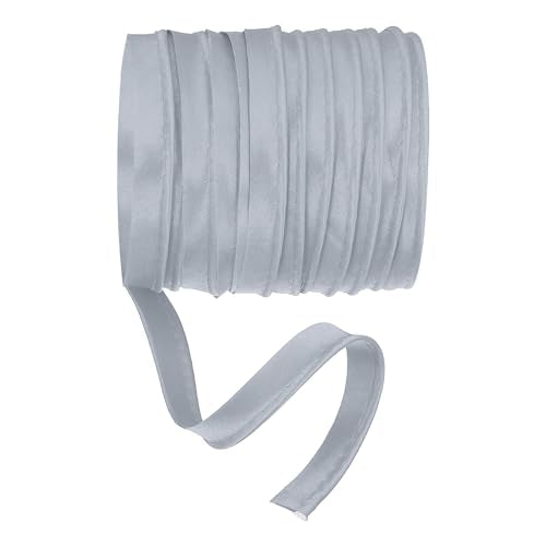 YELARXI Maxi Piping Bias Tape 5Yards Piping Trim with Cord Grey - color: Grey