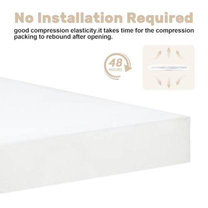 Couch Cushion Replacement 3"H, High Density Upholstery Foam Cushion Insert - color: White, size: 3"x24"x24"