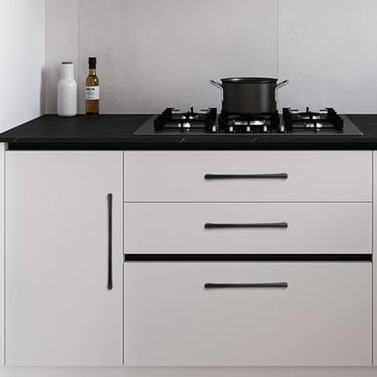 10 Pack 15 Inch Kitchen Cabinet Handles Matte Black Cabinet Pulls Zinc Alloy Drawer Pulls Solid Kitchen Hardware - color: Matte Black, size: 15'' Hole Center(381mm)