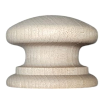 Pinehurst Crafts Unfinished Wood British Cabinet Pull Knobs, Perfect for Kitchen Cabinet Knobs, Furniture DIY Hardware, Dresser Drawer Pulls or Crafting, 2 Inch, Pack of 4