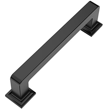 9BUILD 10 Pack 3.75 Inch Matte Black Cabinet Handles,Kitchen Hardware - color: Matte Black, size: 3.75"/96MM Hole Center