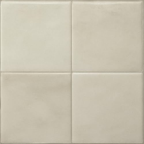 Smart Tiles Peel and Stick backsplash, Zellige Almond Beige, 9"x9" - color: Almond Beige