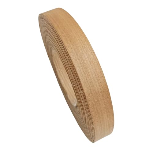 Cherry Wood Veneer Edge Banding Strip 3/4 Inch,Preglued Iron-On with Hot Melt Adhesive Edgebanding Roll, Flexible Wood Tape for Plywood Furniture Repair (3/4" x50') - size: 3/4" x50'