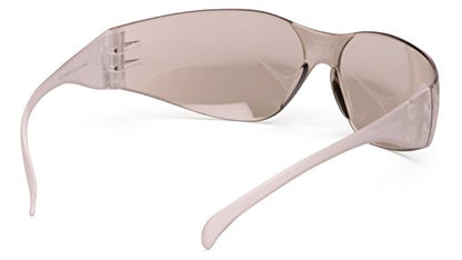 Pyramex Intruder Safety Eyewear Clear Frame Full Foam Padding Clear Anti-Fog Lens - color: White, style: Standard
