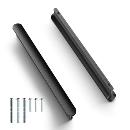 Cobbe Elite 10 Pack Elegant Matte Black Cabinet Pulls, 6-5/16 Inch Hole Center, Handles for Kitchen Bathroom Cabinets & Drawers - color: Black 10 Pack, size: 6-3/8" hole center spacing