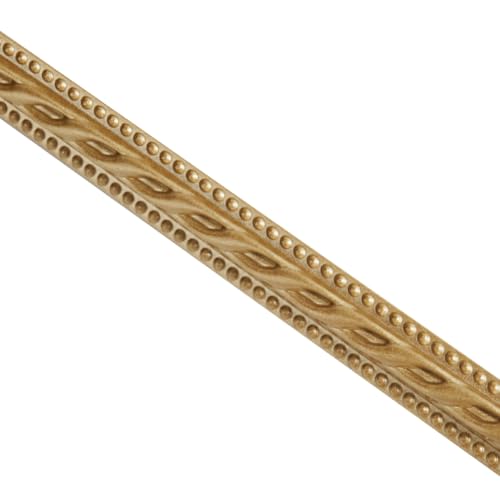 Flexible Molding Trim for Wall, Mirror, Cabinet Edge Moulding 1" X 120", 0.4" Thickness,Self-Adhesive,Champagne Gold - size: 1 Inch