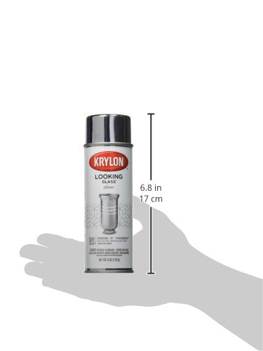 Krylon Looking Glass Silver-Like Aerosol Spray Paint 6 Oz.