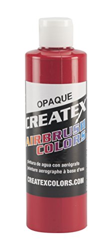 Createx Colors Paint for Airbrush, 8 oz, Opaque Red - color: Opaque Red