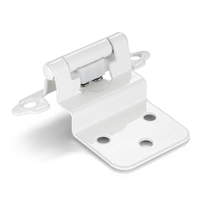 White Cabinet Hinges, 3/8” Inset, 4 Pack - color: White, size: 3/8 Inch Inset