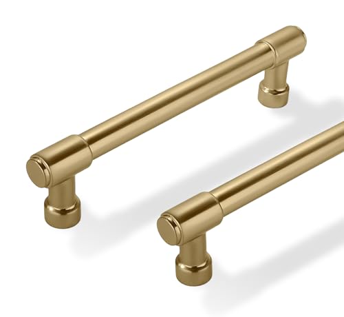 Solid Heavy Duty Jasper Cabinet Pulls 10 Pack Champagne Bronze 3-1/2 Inch Hole Centers Modern Drawer Pulls Bathroom Use - color: Champagne Bronze, size: 3-1/2 inch(89mm) Hole Center