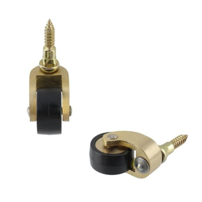 Semetall 4 Pcs Brass Caster Stem Wheels - style: A-218
