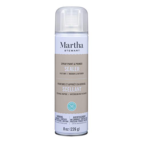 MARTHA STEWART 8oz Spray Paint, Gloss Clear Sealer - color: Gloss Clear Sealer