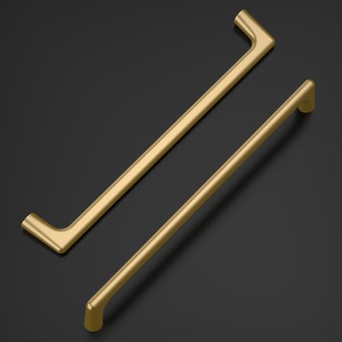 Amerdeco 10 Pack Champagne Bronze Cabinet Pulls 7.5 Inch(192MM) Hole Centers Kitchen Cabinet Handles Hardware Kitchen Handles for Cabinets Cupboard Handles Drawer Pulls ZH0041 - color: Champagne Bronze, size: 7.5" hole center