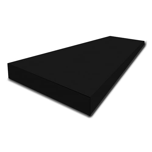 FoamTouch 1" Thick x 24" Wide x 72" Long Charcoal High Density Foam, Ideal for Foam Padding, Seat Replacement, Chair Cushion Replacement, Wheelchair Seat Cushion and More - color: Charcoal, size: 1" x 24" x 72"