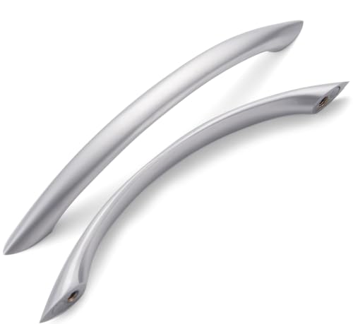 Cabinet Handles 5 Inch Brushed Nickel Curved Drawer Pulls, 30 Pack - color: Brushed Nickel