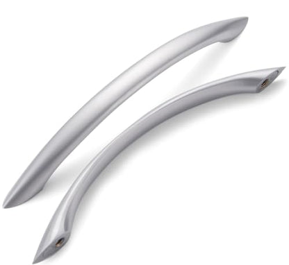 Cabinet Handles 5 Inch Brushed Nickel Curved Drawer Pulls, 30 Pack - color: Brushed Nickel