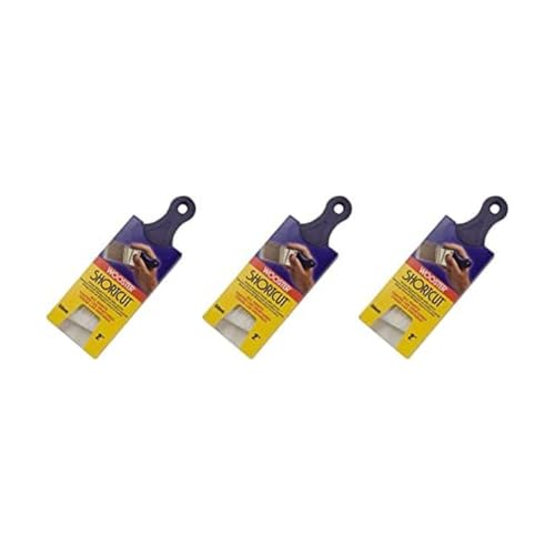 Wooster Brush Q3211-2 Shortcut Angle Sash Paintbrush, 2-Inch, White | Pack of 3